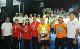 Sambut HPN 2019, Ribuan Peserta Ikuti Night Run 5 K