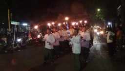 Pawai Hadrah Meriahkan Malam Tahun Baru di Probolinggo