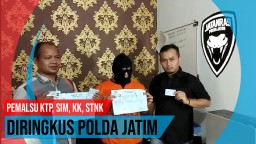 Video: Pemalsu KTP, SIM, KK, STNK Diringkus Polda Jatim