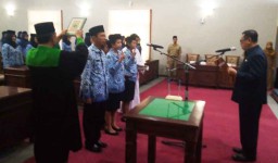 Pemkab Tulungagung Ambil Sumpah Jabatan  109 PNS