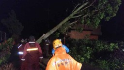 Hujan Disertai Angin Kencang Terpa Kota Batu