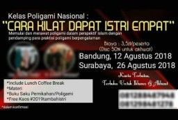 Berapa Peserta Kelas Poligami Nasional 'Cara Kilat Dapat 4 Istri'?