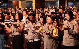 Ini Cara Polisi di Surabaya Peringati HUT Bhayangkara ke 73