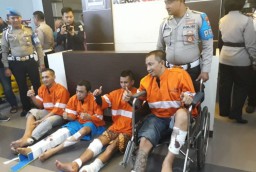 Tuntas! 4 Tahanan Kabur Polresta Malang Kota Ditangkap dan Ditembak
