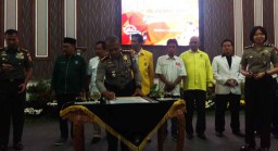 Gandeng Parpol, Forkopimda Surabaya Gelar Deklarasi Pemilu Damai