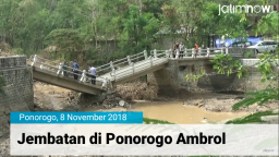 Video: Jembatan di Ponorogo Ambrol