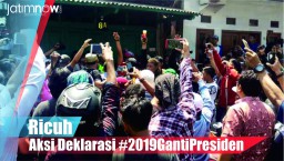 Video: Aksi Deklarasi #2019GantiPresiden Diwarnai Kericuhan