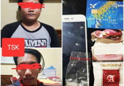 Dilaporkan Warga, Dua Pemuda di Blitar Diringkus saat Transaksi Sabu