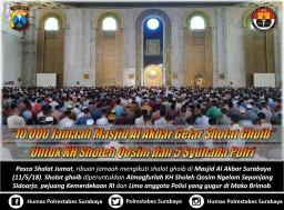 Video: Gelombang Salat Gaib untuk 5 Syuhada Polri dari Jatim
