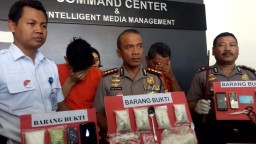 Bandar Narkoba di Surabaya Simpan Sabu dan Ekstasi di Dalam Koper