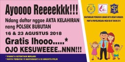 Hanya di Surabaya, Polisi Berikan Akta Lahir Gratis untuk Warga