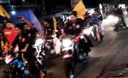 Konvoi Motor Pemuda Berseragam Hitam di Malang Berakhir Ricuh