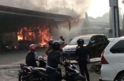 SPBU di Berbek Industri Terbakar, Terdengar Ledakan