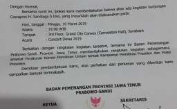 Konser di Grand City Dibatalkan, Sandiaga Sudah Dijadwalkan Nonton