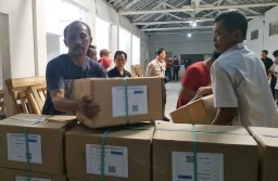  Surat Suara Pemilu 2019 Tiba di Gudang KPU Kota Malang
