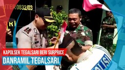 Video: Kapolsek Tegalsari Beri Surprise Danramil Tegalsari
