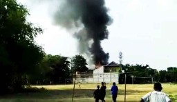 Rumah Open Tembakau di Bojonegoro Terbakar
