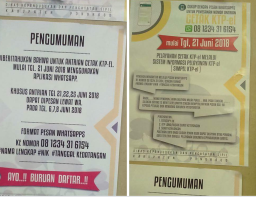 Cetak E-KTP di Ponorogo Antri Lewat WA, Viral di Medsos