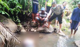 Diduga Jatuh dari Tebing, Sulaiman Ditemukan Tewas Mengapung di Sungai