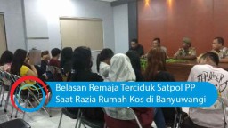 Video: Belasan Remaja Terciduk Satpol PP di Banyuwangi