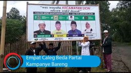 Video: Empat Caleg Beda Partai Kampanye Bareng
