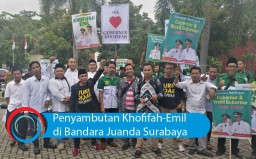 Flash News: Penyambutan Khofifah-Emil di Bandara Juanda