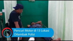 Video: Pencuri Motor di 13 Lokasi Ditembak Polisi