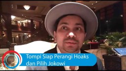 Video: Tompi Siap Perangi Hoaks dan Pilih Jokowi