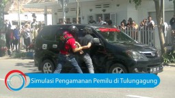 Video: Simulasi Pengamanan Pemilu di Tulungagung