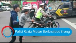 Video: Polisi Razia Motor Berknalpot Brong