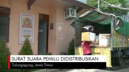 Video: Surat Suara Pemilu di Tulungagung Didistribusikan