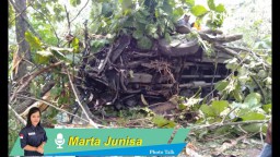 Photo Talk: Bus Sugeng Rahayu Terguling di Ngawi
