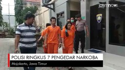Video: Polisi Ringkus 7 Pengedar Narkoba di Mojokerto