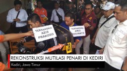 Video: Rekonstruksi Mutilasi Penari di kediri
