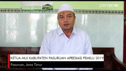 Video: Ketua MUI Kabupaten Pasuruan Apresiasi Pemilu 2019