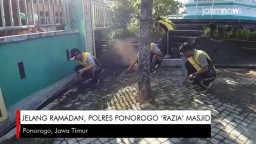 Video: Jelang Ramadan, Polres Ponorogo 'Razia' Masjid