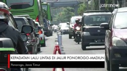 Video: Kepadatan Lalu Lintas di Jalur Ponorogo-Madiun