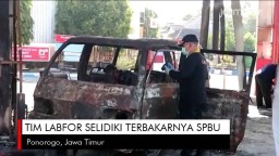 Video: Tim Labfor Selidiki Terbakarnya SPBU di Sinduro Ponorogo