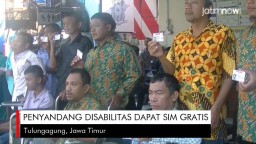 Video: Penyandang Disabilitas di Tulungagung Dapat SIM Gratis