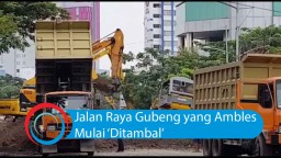 Video:  Recovery Jalan Raya Gubeng yang Ambles Dimulai