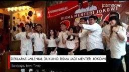 Video: Deklarasi Milenial Dukung Risma Menteri Jokowi