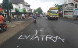 Aksi Vandalisme di Aspal Jalan Raya Marak di Banyuwangi