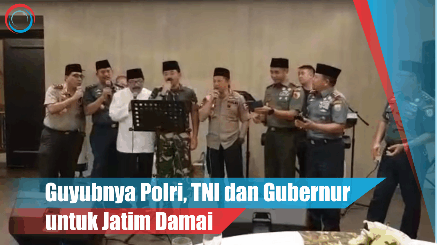Video: Guyubnya Polri, TNI dan Gubernur untuk Jatim Damai